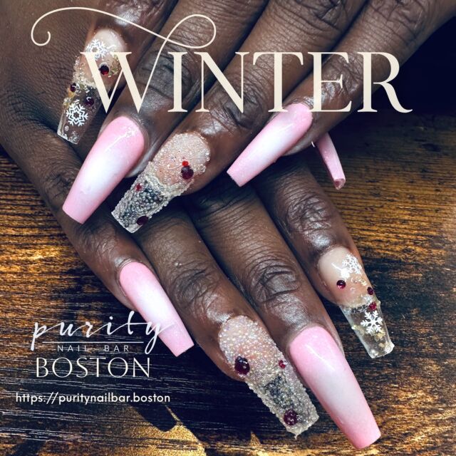 ❄️ Winter magic at your fingertips! ✨ Get into the holiday spirit with these dreamy, sparkling nails that scream festive glam! 🎄💅 Don’t miss out—book your holiday glow-up now at Purity Nail Bar Boston!
👉 https://puritynailbar.boston
▫️ ▫️ ▫️
#PurityNailBar #NailsByJohn #BostonNails #BostonNailTech #BrightonNails #BrooklineNails #NailsOfInstagram #NailsArtAddict #Nails #NailArt #Beauty #Fashion #LongNails #NailPorn #NailSwag #NailAddict #BrightonMA #boston #bostoncolledge