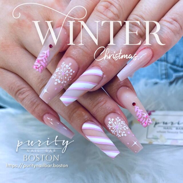 ❄️ Candy canes, snowflakes, and a touch of sparkle—winter nails done just right! 🎄✨ Serving looks all season long at Purity Nail Bar 💅💖

📍 Boston
🔗 Book now: puritynailbar.boston

#WinterNails #HolidayNails #ChristmasNails #NailArtLovers
 ▫️ ▫️
#PurityNailBar #NailsByJohn #BostonNails #BostonNailTech #BrightonNails #BrooklineNails #NailsOfInstagram #NailsArtAddict #Nails #NailArt #Beauty #Fashion #LongNails #NailPorn #NailSwag #NailAddict #BrightonMA #boston #bostoncolledge