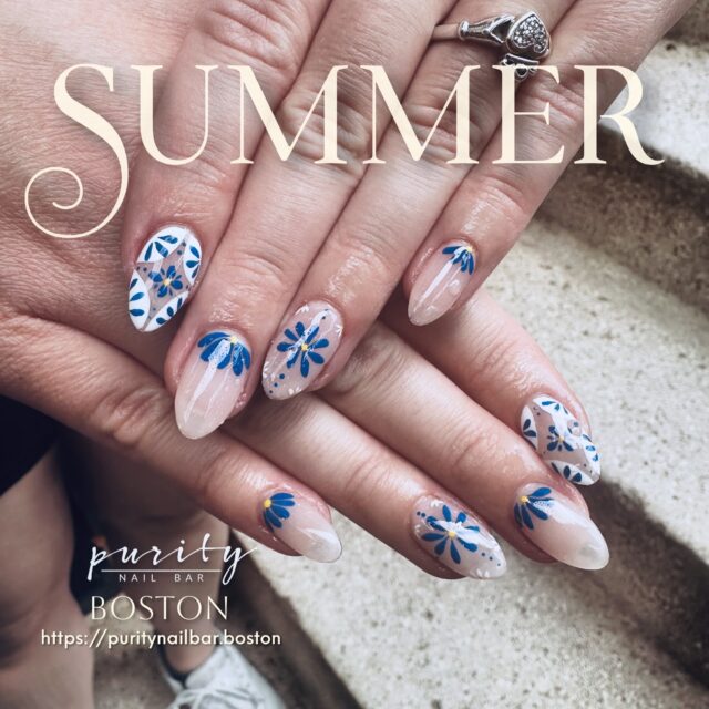 Blue skies, fresh blooms, and flawless nails.
This breezy floral set is your new summer fave — bright, fun, and totally vacation-ready. 🌸💙

☀️ Want designs like this on repeat?
Subscribe now for early booking + exclusive perks!
▫️ ▫️ #PurityNailBar #BostonNails #BostonNailTech #BrightonNails #BrooklineNails #NailsOfInstagram #NailsArtAddict #Nails #NailArt #Beauty #Fashion #LongNails #NailPorn #NailSwag #NailAddict #BrightonMA #boston #bostoncolledge