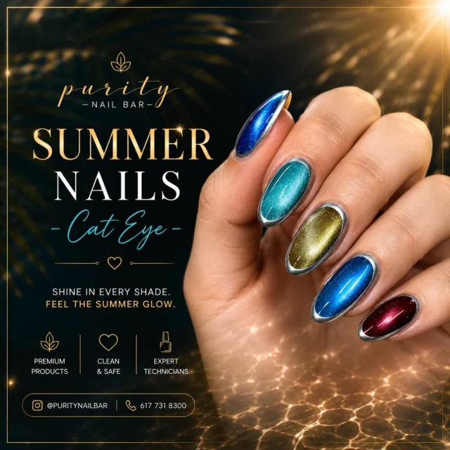 ✨🌞 Summer just got a whole lot brighter. 🌊💙
▫️ ▫️ #PurityNailBar #NailsByJohn #BostonNails #BostonNailTech #bostoncolledge